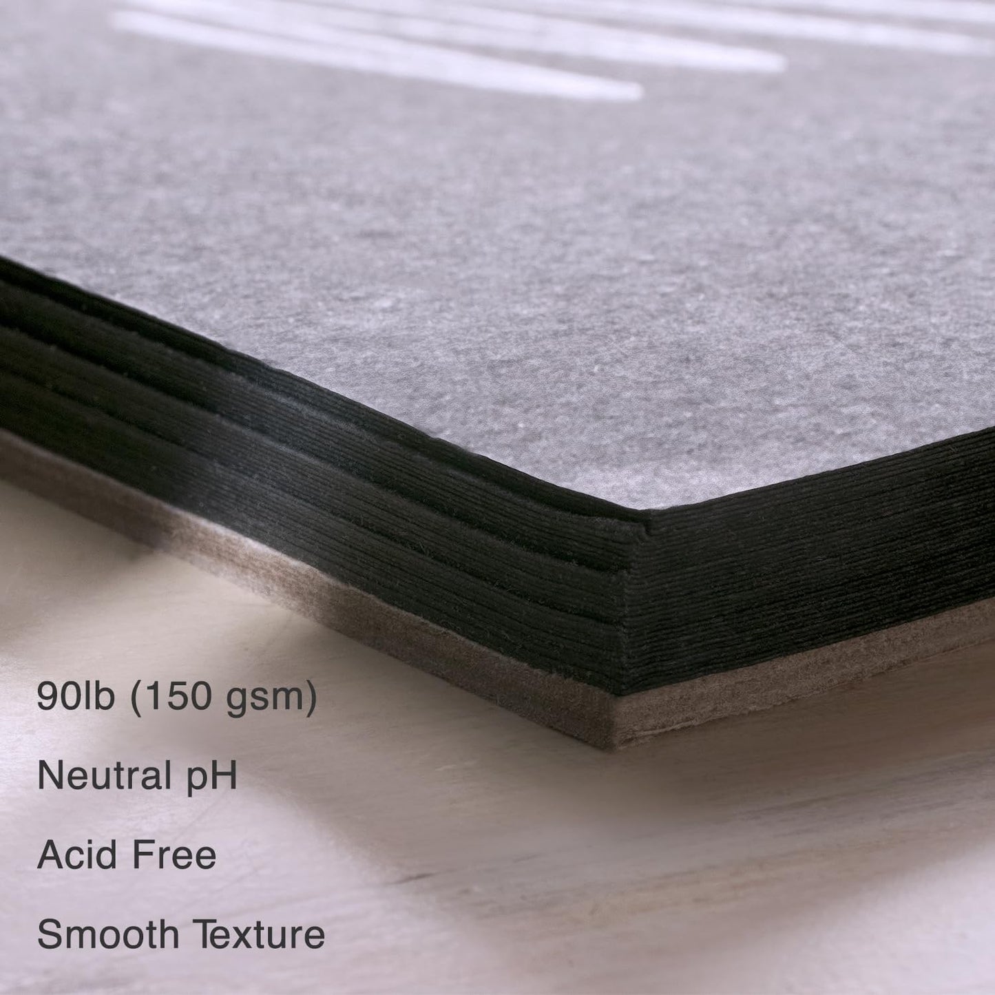 9x12 Premium Black Paper Pads, Spiral Bound Sketchbook, Pack of 2, 70 Sheets (150g/m2), Acid-Free Drawing Paper, Ideal for Kids, Teens & Adults