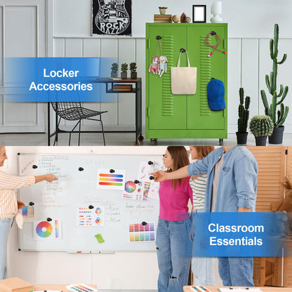 16Pcs Strong Science Magnets, Labs Junior Science Magnet Set for Education, Science Experiment Tools for School, Office, Thumb Tacks Magnets,Dry Erase Magnetic