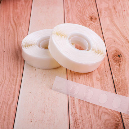 500 Pieces Clear Balloon Glue Points Removable Adhesive Dots Double Sided Glue Points Stickers Non Trace Adhesive Glue Tape for Craft Supplies Decoration, 500 Pieces Per Roll