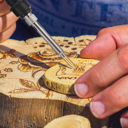 43 Pcs Wood Burning Tips Kit, Wood Burning Letters Numbers Alphabet Stamps Different Shape Stencils Templates for Embossing Branding Crafts Personalization Tools(Different Shape)