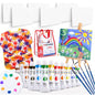 Ultimate Kids Paint Set – Complete Acrylic Paint Set for Kids, Includes Washable Paints, Storage Bag, Wood Easel, Canvas and More