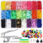 1440Pcs Plastic Snap Buttons No-Sew Snap Fasteners T5 Snaps with Snaps Pliers Kit for Clothing Sewing,Rain Coat,Bibs,Clothes Crafting(24 Colors,360Sets)