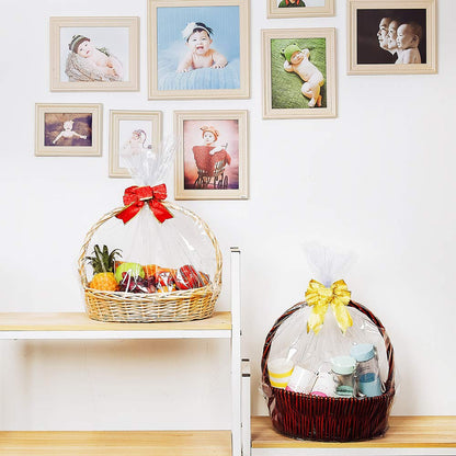 Extra Large Jumbo Shrink Wrap Bags Cellophane Bags for Gift Baskets - 40x47 Inch Christmas Basket Bags (5 pcs, XXXL)