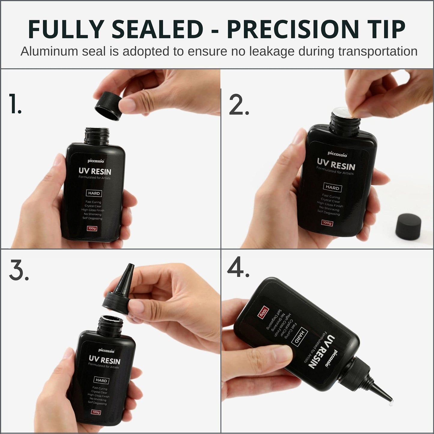 UV Resin Clear 200g – Upgraded Hard Type UV Glue – Rapid Cure Craft Resin Using UV Light – Casting and Coating for DIY Crafts, Jewelry, Keychains, Clear-Cast Parts