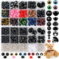 700PCS Safety Eyes for Crochet,6-22mmColorful Glitter Noses with Washers Stuffed Animals Amigurumi Craft Doll Making Teddy Bear Toy