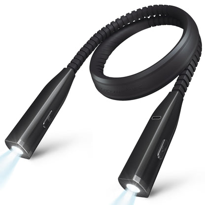 Neck Light - 3-Color & 5-Brightness, Comfortable Silicone Arm, Eye-Caring for Reading, Knitting, Crafting