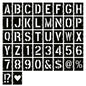 2 Inch Letter Stencils Symbol Numbers Craft Stencils, 42 Pcs Reusable Alphabet Templates Interlocking Stencil Kit for Painting on Wood, Wall, Fabric, Rock, Sign, DIY Art Projects