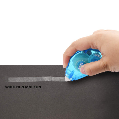 Glue Runner Permanent, Double Sided Adhesive Scrapbook Runner Tape Roller, 0.3-inch by 360-Inch, Permanent Adhesive Dots Roller Applicator, 4 Pack - Blue