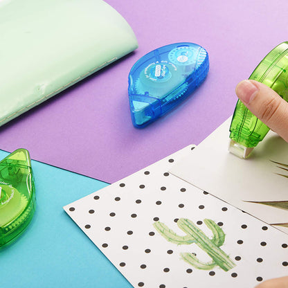 Glue Runner Permanent, Double Sided Adhesive Scrapbook Runner Tape Roller, 0.3-inch by 360-Inch, Permanent Adhesive Dots Roller Applicator, 4 Pack - Blue