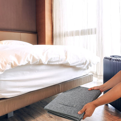 Large Toy Box Chest with Lid, Collapsible Sturdy Toy Storage Organizer Boxes Bins Baskets for Kids, Boys, Girls, Nursery, Playroom, 25"x13" x16" (Linen Gray)