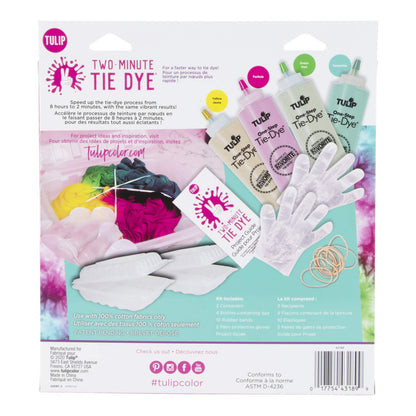 One-Step Tie-Dye Kit Tulip Fabric Dye Kits 43189 Fdy Multi 2 Min Fruit Punch, 4 Color, As Detailed, 6 Ounce (Pack of 1)