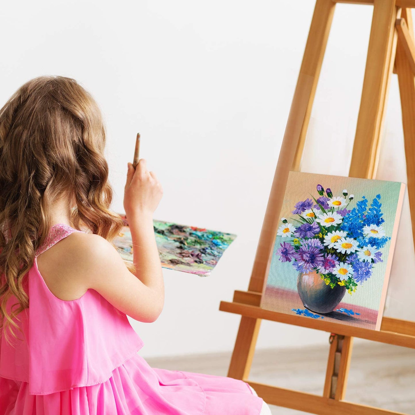 8 Pack Wood Panels 8 x 8 Inch Unfinished Wood Canvas Wooden Panel Boards for Painting, Pouring, Arts Use with Oils, Acrylics