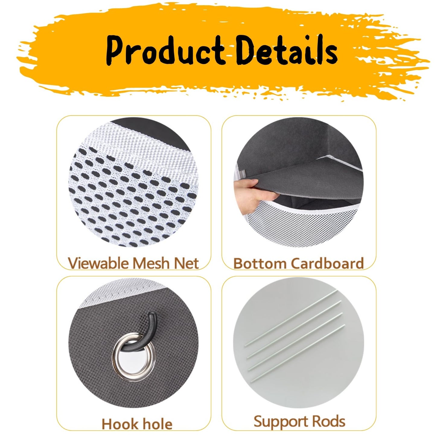 Soft Corner Shelf | Safe Hanging Organizer | Child-Friendly Wall Mount Storage | for Sundries, Toys, Stuffed Animals, Diapers | for Pantry Closet Bedroom Nursery Organization 1-Pack