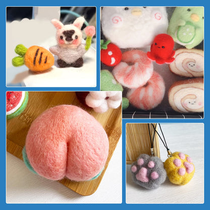 104 pcs Felting Needles Set, Needle Felting Tool Kit, 4 Sizes &Types Felting Needles (Triangle, Star, Cone, Spiral), 36/38/40/42 Gauge Needle Felting Supplies