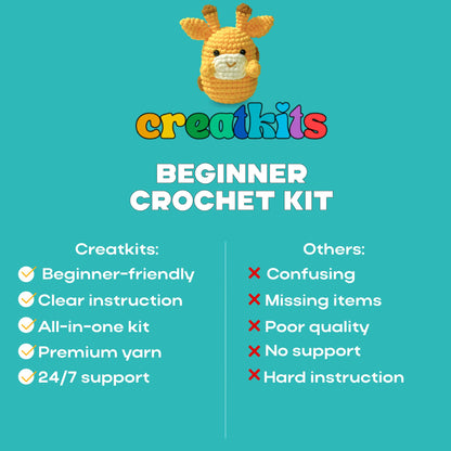 Crochet Kit for Beginners – Koala | Easy DIY Crochet Animal Kit with Step-by-Step Video – Craft Set for Adults & Kids – Includes Yarn, Hook, Tools & More