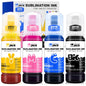 4x100ml Sublimation Ink Auto Refill for Supertank Printers ET2800 ET15000 ET-2720 ET-4700 ET-2760 ET-3760 ET-4760 ET-2700 ET-2750 ET-4750 L3110 L3150 /Upgrade Version/Free ICC Printing