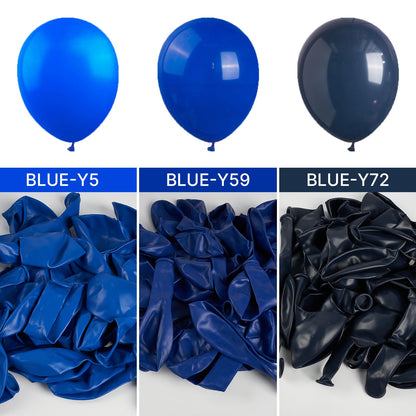 Royal Blue Balloons 155 pcs Blue Balloons Different Sizes Pack of 18 12 10 5 Inch Dark Blue Balloon Arch Kit Balloon Garland for Birthday Graduation Baby Shower Party Decorations Blue-Y59