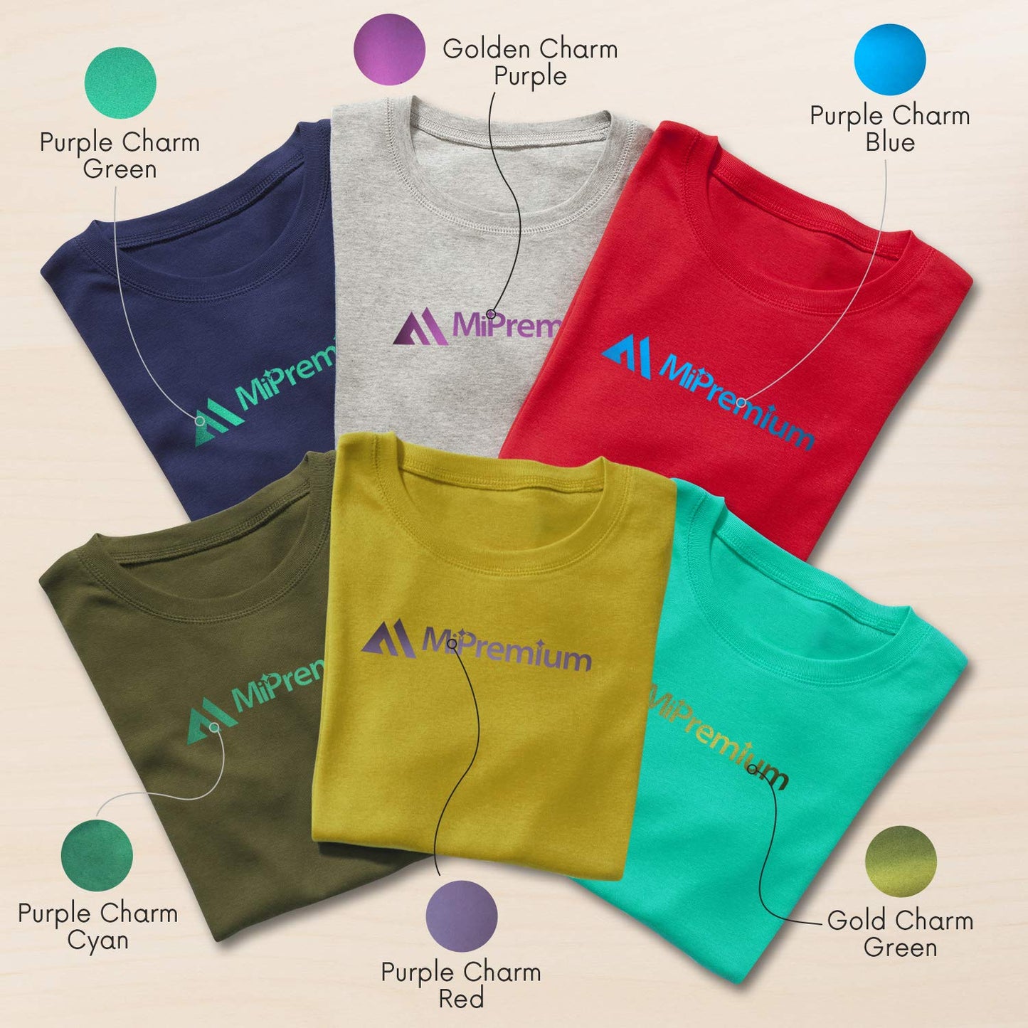 Chameleon Heat Transfer Vinyl Iron On HTV Compatible with Cricut Air & Expression Silhouette Cameo & Other Cutters. Assorted Gradient Change Color Pack of 12 x 12" Inch (6 x Sheets)