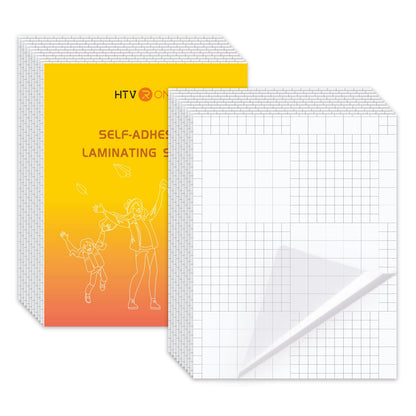 Self-Adhesive Laminating Sheets - 20 Clear Sheets, 9 x 12 Inches, No Machine Needed