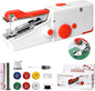 Handheld Sewing Machine, Mini Portable Electric Sewing Machine for Adult, Fast Stitch Suitable for Fabrics, Clothes, DIY Home Travel
