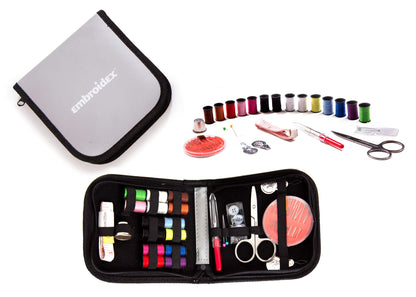 Sewing Kit - Home, Travel & Emergencies - Quality Notions, Scissor & Thread - Great Gift