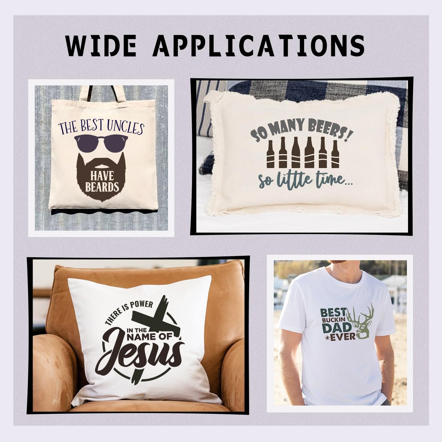 Black HTV Heat Transfer Vinyl - 18 Sheets 12" x 10" Dark Color Heat Transfer Vinyl for T-Shirts Navy Blue HTV Iron on Vinyl for T-Shirts Compatible with Cricut/Silhouette Cameo