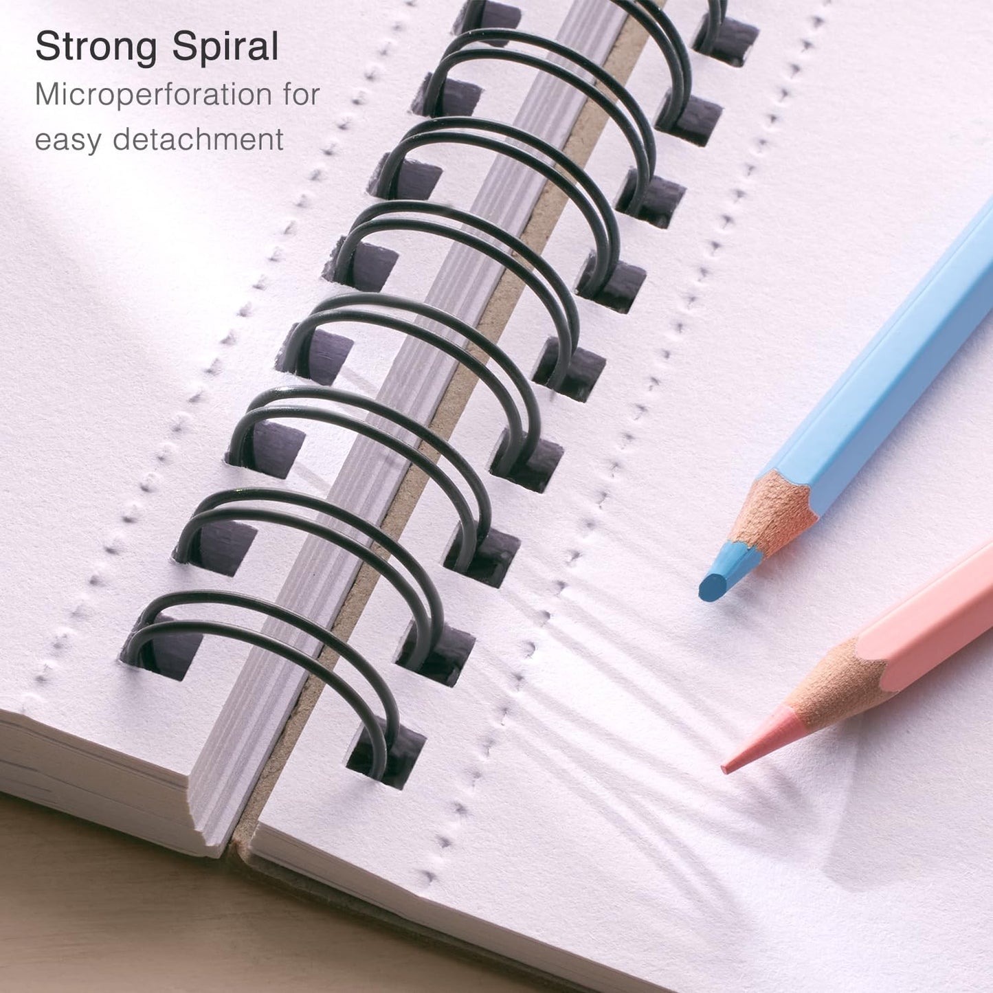 Artisto 9x12 Premium Sketch Book Set, Spiral Bound, Pack of 2, 200 Sheets (100g/m2), Acid-Free Drawing Paper, Ideal for Kids, Teens & Adults.