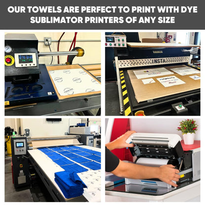 Sublimation Blanks | Premium Kitchen Towels | Waffle Weave Tea Towels | Polyester for Sublimation (16x24 Inches, Pack of 6)