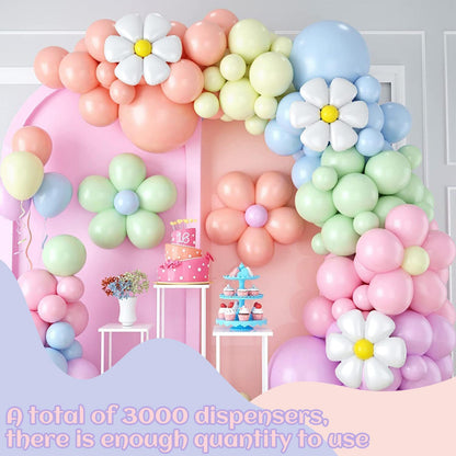 3000 Pieces Glue Points, Balloon Tape, Sticky Dots, Double Sided Glue Points, Balloon Sticky Dots for Craft, Wedding Decoration, Stick Photos