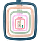 5Pcs 5 Size Square Embroidery Hoops, ABS Plastic Embroidery Hoops Cross Stitch Hoops Embroidery Frames for Sewing, Needlework, Embroidery Projects (Size-3", 4.3", 6.5", 8.7", 11")