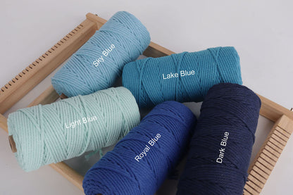 Natural Macrame Cord 3mm x 109Yards, Beige Macrame Rope, Cotton Cord for Wall Hanging, Plant Hangers, Christmas Crafts, Knitting