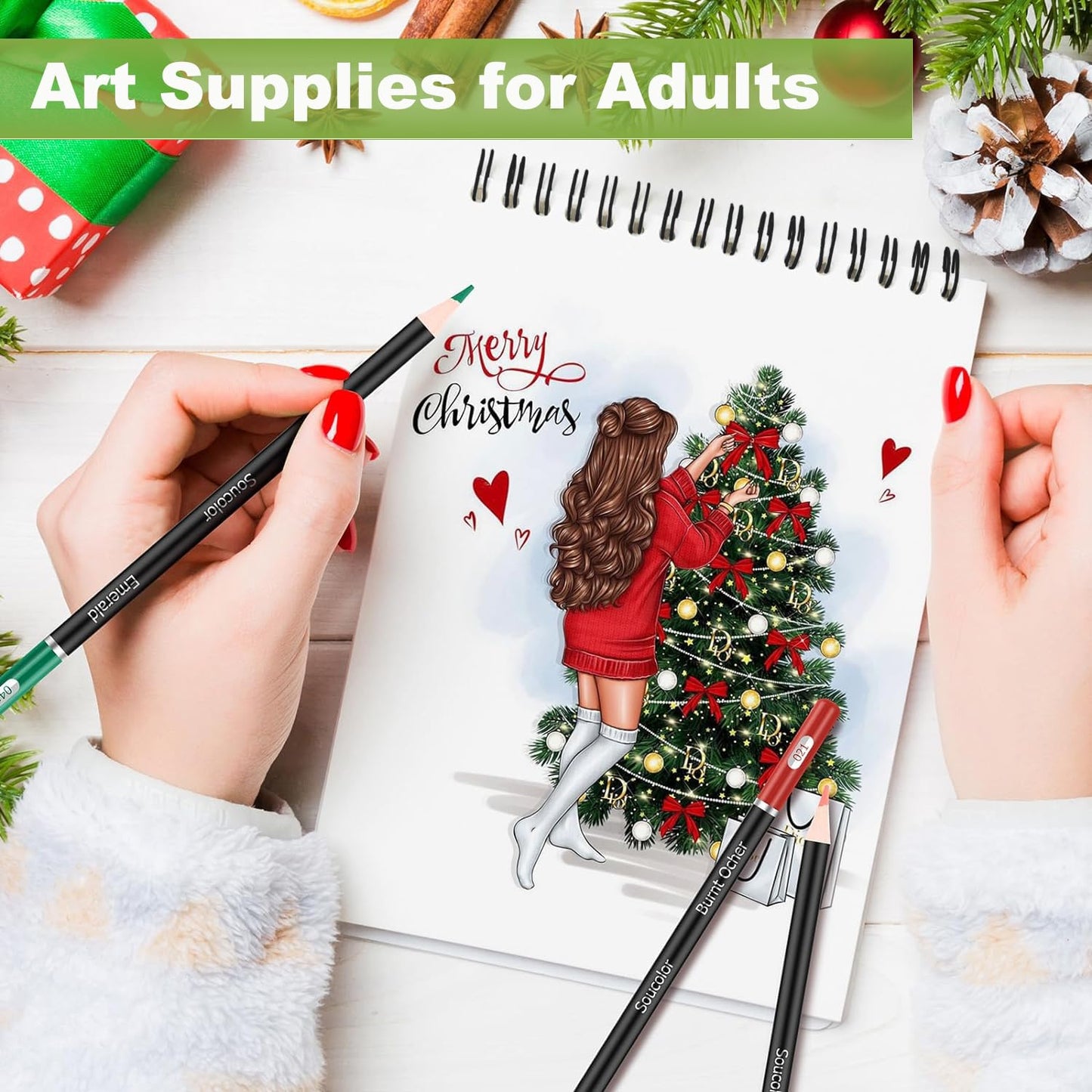 9" x 12" Sketch Book, 1-Pack 100 Sheets Spiral Bound Art Sketchbook, (68lb/100gsm) Acid Free Artist Drawing Book Paper Painting Drawing Writing Sketching Pad for Kids Adult Teens Girls Boys