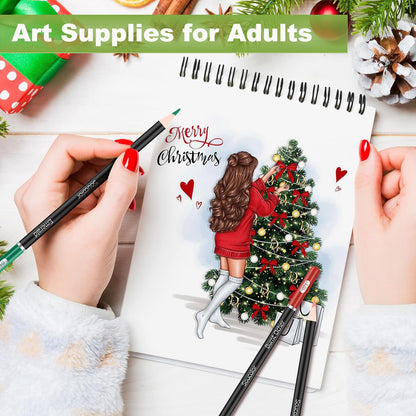 9" x 12" Sketch Book, 1-Pack 100 Sheets Spiral Bound Art Sketchbook, (68lb/100gsm) Acid Free Artist Drawing Book Paper Painting Drawing Writing Sketching Pad for Kids Adult Teens Girls Boys