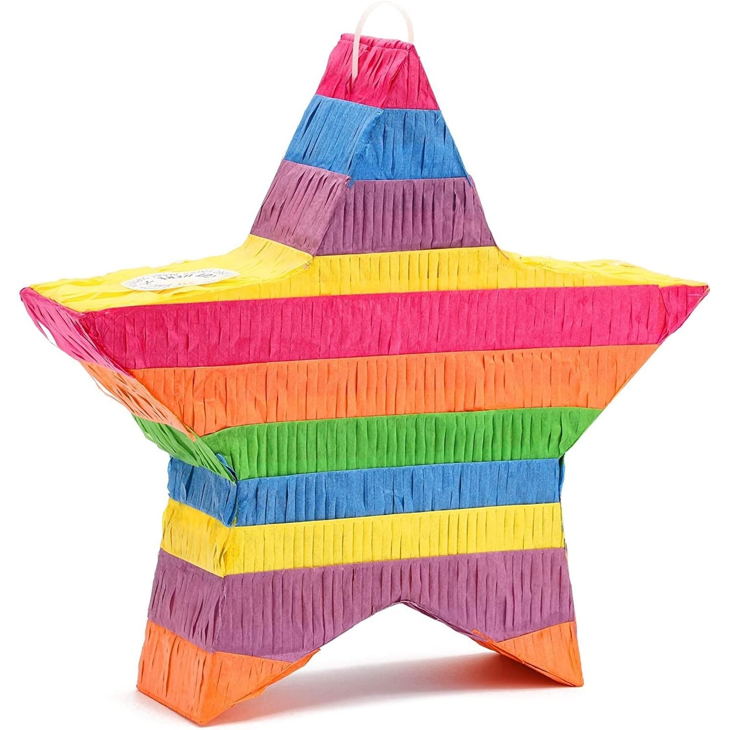 Rainbow Star Pinata for Kids Birthday, Twinkle Twinkle Little Star Gender Reveal Party Decorations (Small, 12.6 x 12.6 x 3 In)