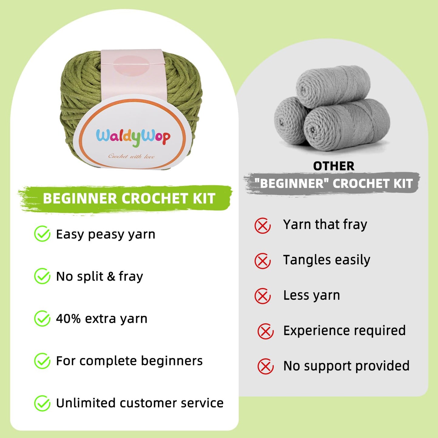 Crochet Kit for Beginners - 8 Flower Bookmarks Knitting Kit w/Step-by-Step Video Tutorials & Soft Yarn, Hook - Wobbles DIY Art Craft Kit for Adults Kids, Birthday Gifts for Women Girls Teen