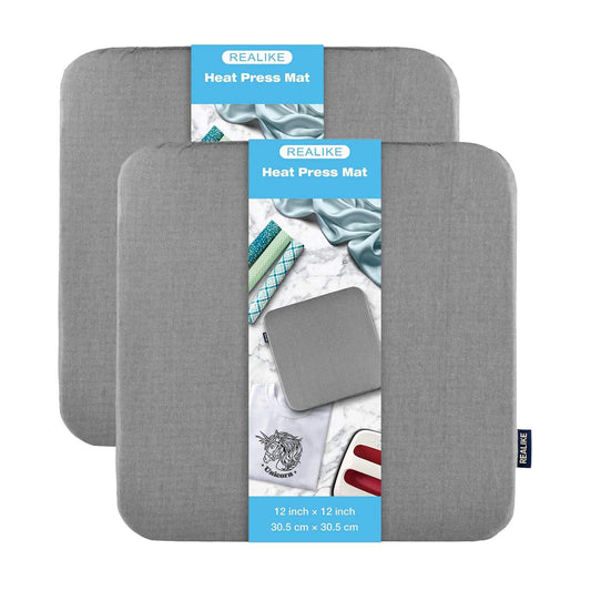 Heat Press Mat for Cricut Easypress 2/Cricut Easypress(12X12 inch, 2 Mats), Easy Press Mat for HTV Craft Vinyl Ironing Insulation Transfer Projects