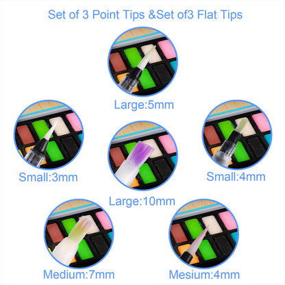 12 PCS Watercolour Brush Pens, Refillable Ink and Water Brush Pens for Paints, Artists, Painting, Calligraphy