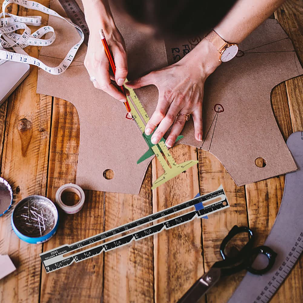 5-in-1 Sliding Gauge Measuring Sewing Tool