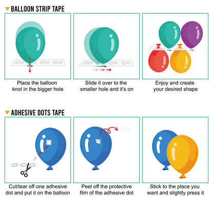 Balloon Arch Kit, 82ft Easy DIY Balloon Decorating Garland Strip and 500Pcs Glue Point Dots Tape for Balloon Arch, Decorations Making