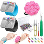Sewing Kit - 216 Pcs, 2 Magnetic Wrist Pincushions, 200 Straight Pins, 10 Clips, 2 Seam Rippers, 1 Scissor