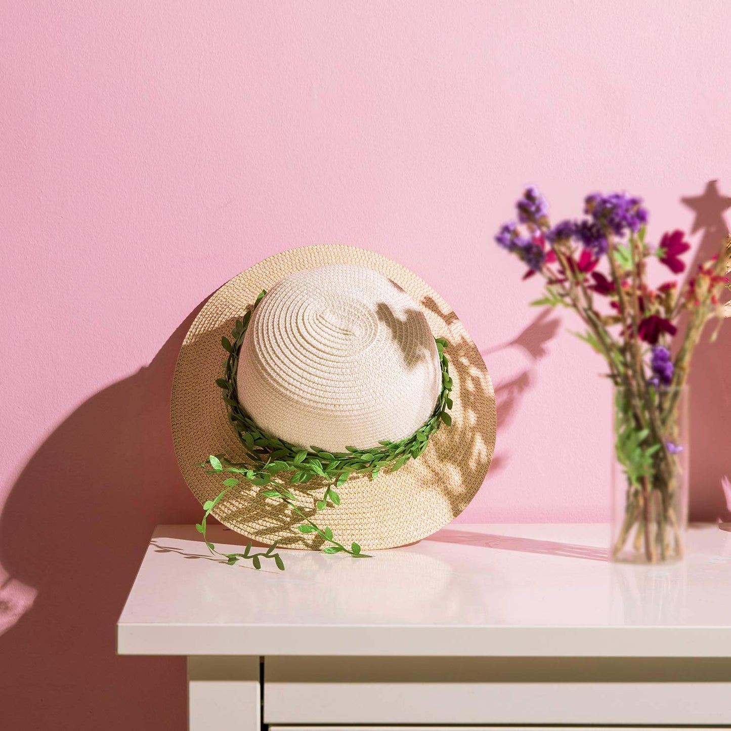 265 Ft Leaf Ribbon, Artificial Vines Leaves String Trim Ribbon Wild Jungle Botanical Greenery for Baby Shower Party Wedding Home Wreaths & DIY Craft