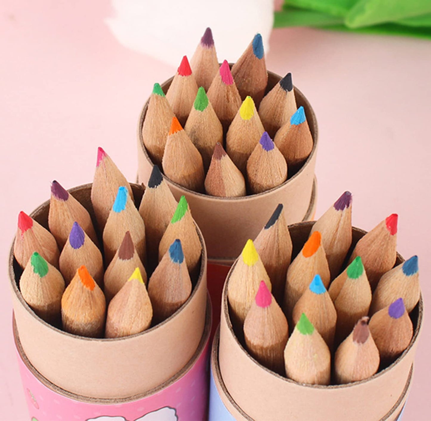 20 Packs Mini Colored Pencils with Sharpener in Tube Portable Drawing Art Cartoon Pencils for 3 Years Old and Up Kids Adults Writing Sketching Painting,12 Colors in Tube