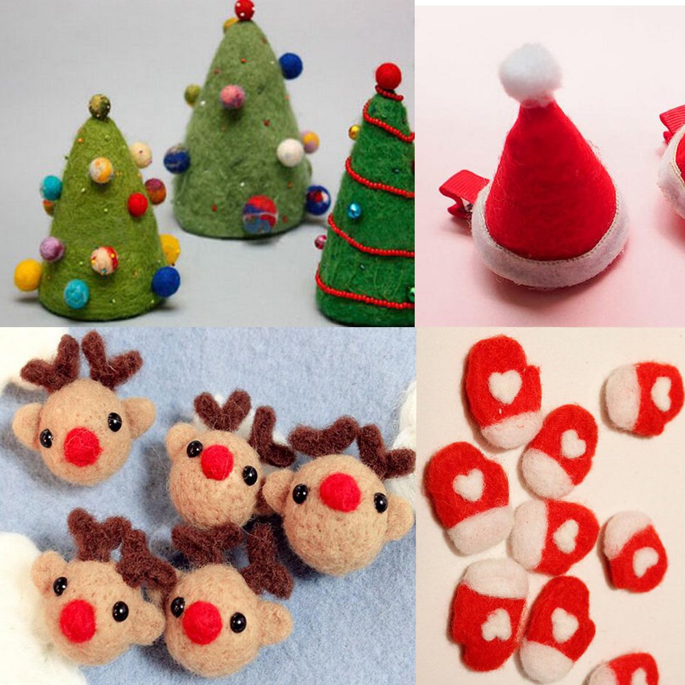 50 Colors Fibre Wool Yarn Roving for Needle Felting Hand Spinning DIY Craft Materials