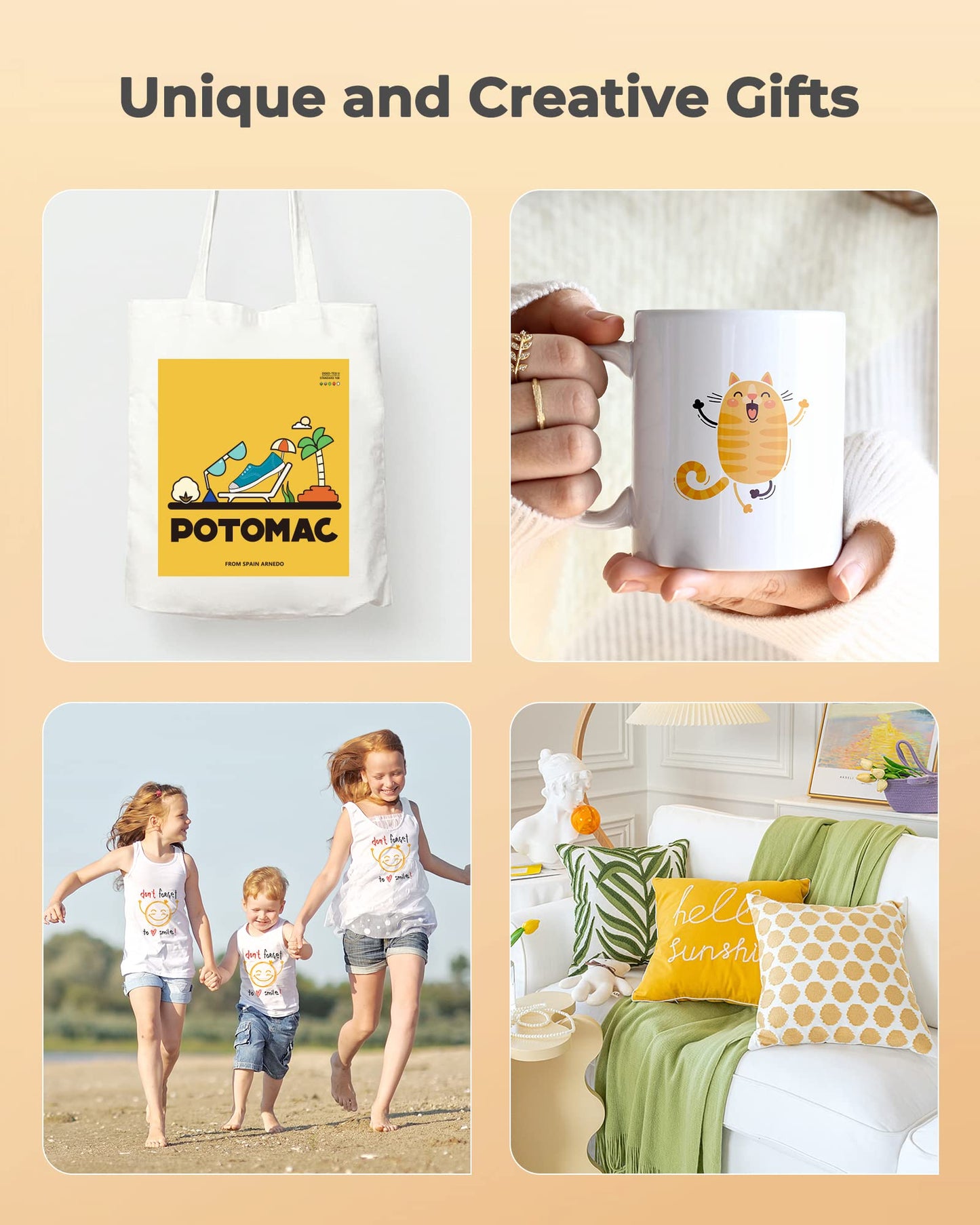 Sublimation Ink Refilled Bottles with Heat Tape Refill for ET2400 XP4105 XP4100 ET2720 ET2760 ET2750 ET4800 ET-2800 ET-2803 ET-2850 Inkjet Printers Heat Press Transfer on Mugs T-Shirts