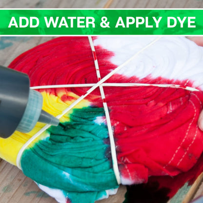 One-Step Tie-Dye Kit Party Supplies, 18 Bottles Tie Dye, Rainbow, 1 Count (Pack of 1)