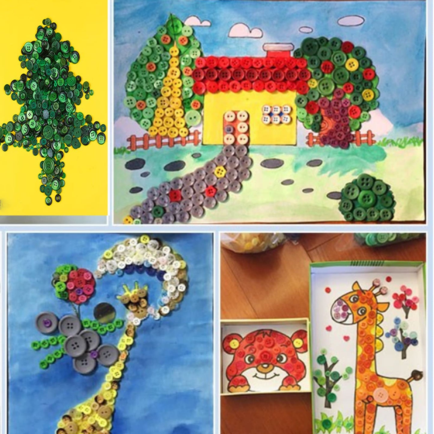 500-750Pcs Mixed Style Resin Buttons, Multiple Shapes, Mixed Colors Hand Sewing Craft, DIY Crafts, Kids Handmade Button Painting, DIY Handmade Decoration