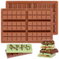 Chocolate Molds - Non-Stick Chocolate Bar Mold, Break Apart Chocolate Bar Maker Food Grade Deep Chocolate Bar Mold For Making Candy Knafeh Pistachio Chocolate Bar - Set of 2