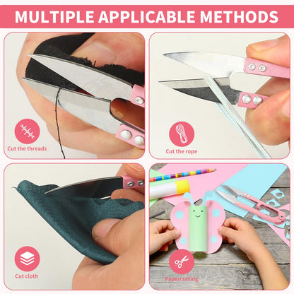 3PCS Thread Snips, High-Carbon Steel Thread Cutter, 4.25inch Yarn Scissors for Sewing, Quilting, Knitting, DIY, Jewelry Making, Bonsai Bud and Leaves Pruning.