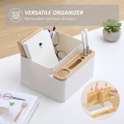 Desktop Storage Box - Small Table Organizer - Aesthetic Desk Organizer - Modern Pen Holder