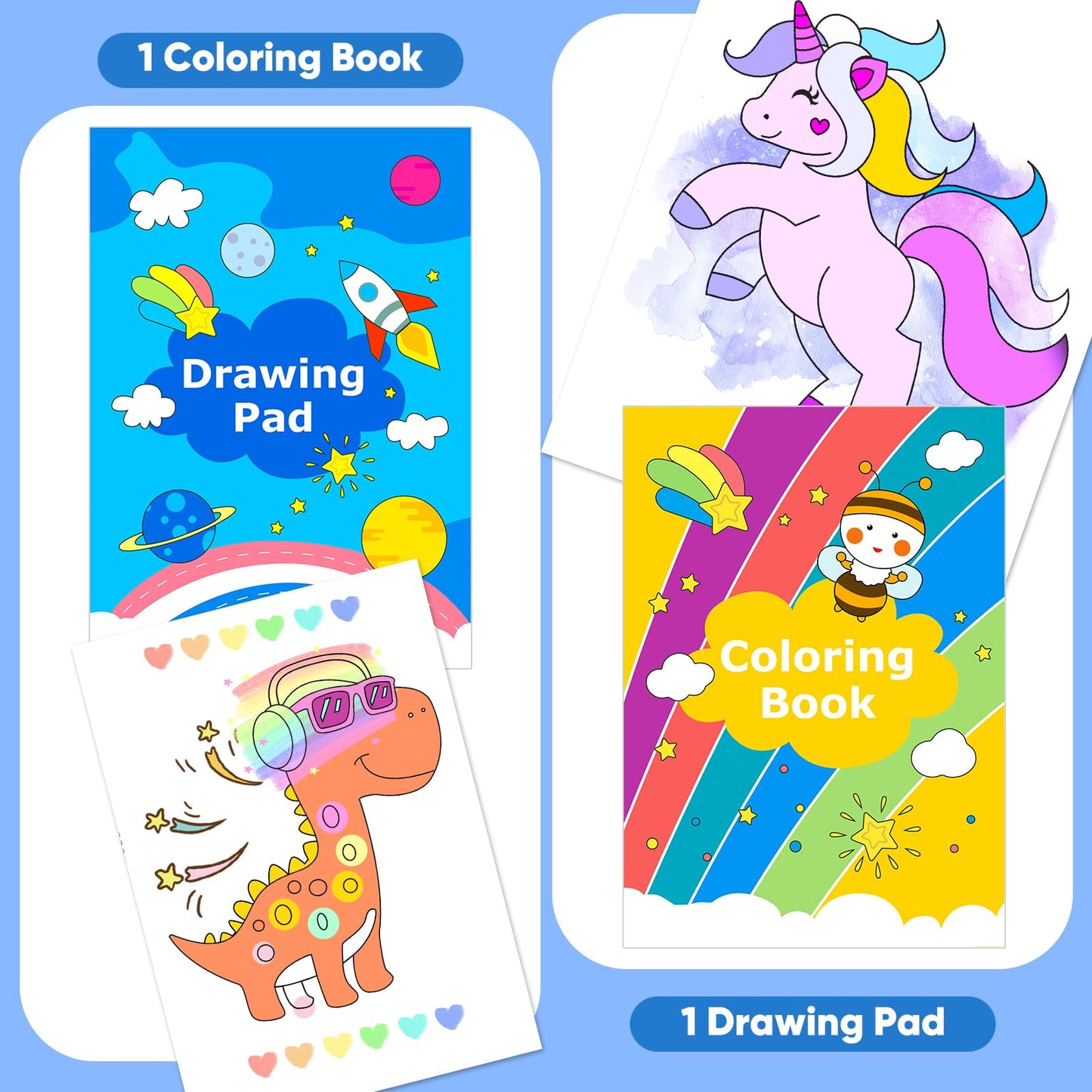 Art Supplies, 149-Pack Drawing Kit Painting Art Set Art Kits Gifts Box, Arts and Crafts for Kids Girls Boys, with Coloring Book, Crayons, Pastels, Pencils, Watercolor Pens & Cakes